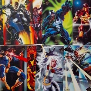 Marvel Flair Jumbo  Prints 6.5x10 Complete Set of 10